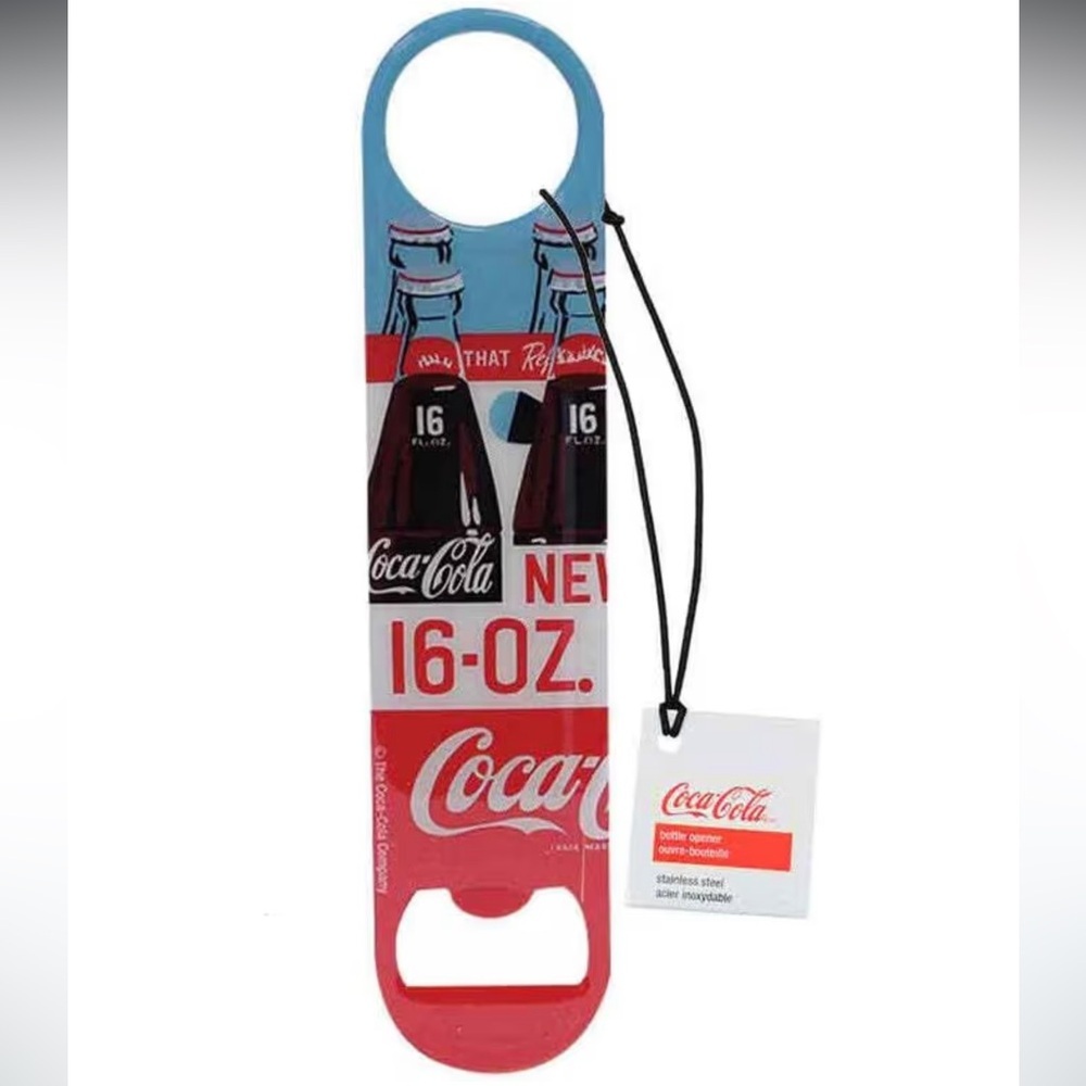 🆕 TableCraft CC398 Coca-Cola Flat Metal Bottle Opener, Graphic
